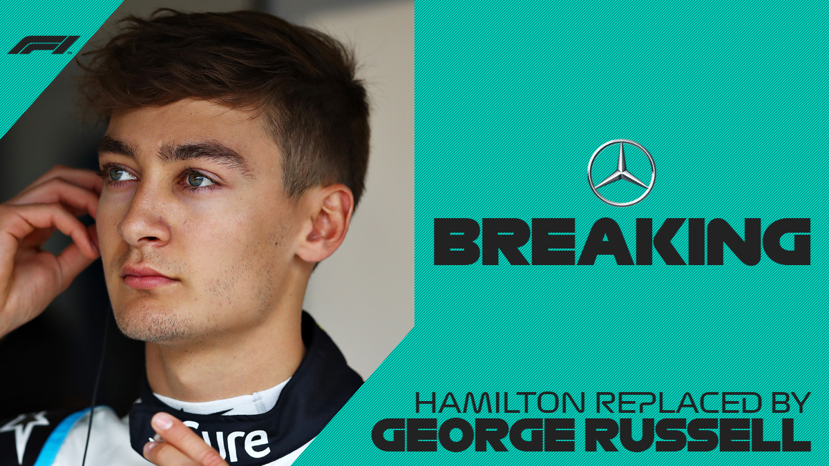 a 'breaking news' graphic of Lewis Hamilton joining Ferrari in 2025 in landscape orientation